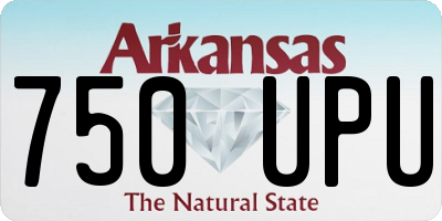 AR license plate 750UPU
