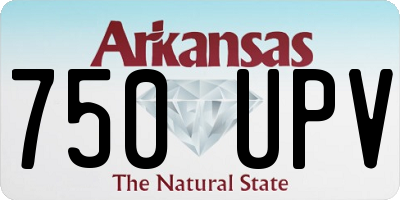 AR license plate 750UPV