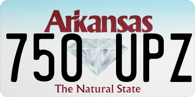 AR license plate 750UPZ