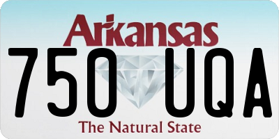 AR license plate 750UQA