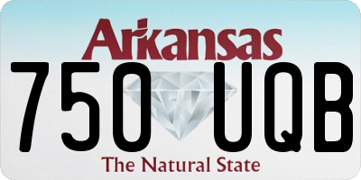 AR license plate 750UQB