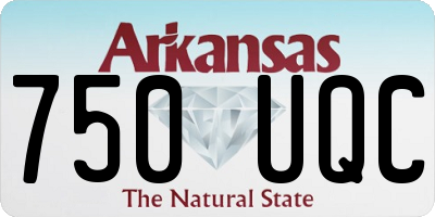 AR license plate 750UQC