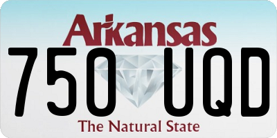 AR license plate 750UQD