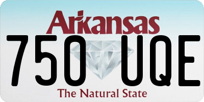 AR license plate 750UQE