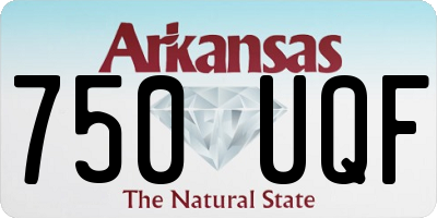 AR license plate 750UQF