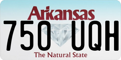 AR license plate 750UQH