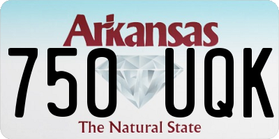 AR license plate 750UQK