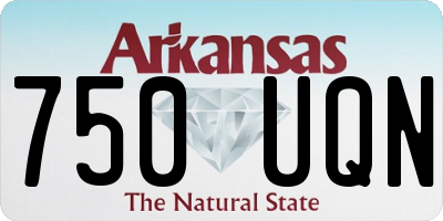 AR license plate 750UQN