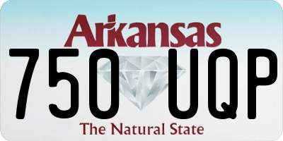 AR license plate 750UQP
