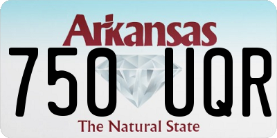 AR license plate 750UQR