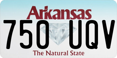 AR license plate 750UQV