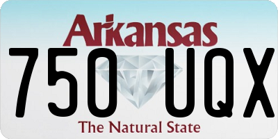 AR license plate 750UQX