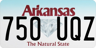 AR license plate 750UQZ