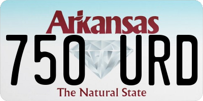 AR license plate 750URD