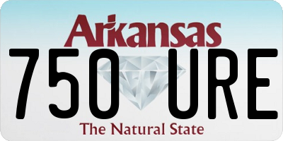 AR license plate 750URE