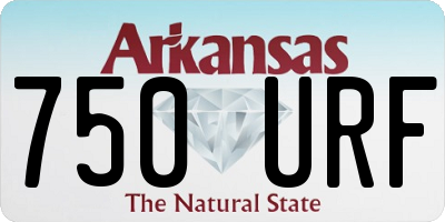 AR license plate 750URF