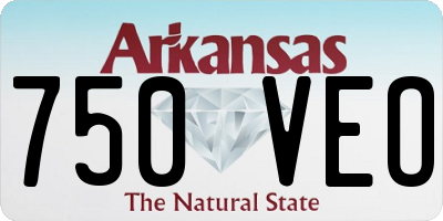 AR license plate 750VEO