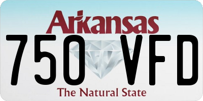 AR license plate 750VFD