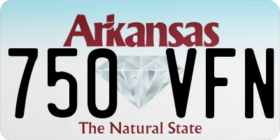 AR license plate 750VFN