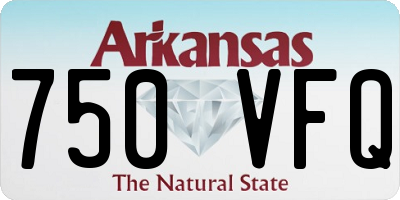 AR license plate 750VFQ
