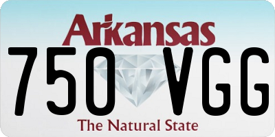 AR license plate 750VGG