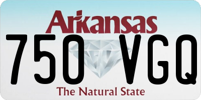 AR license plate 750VGQ