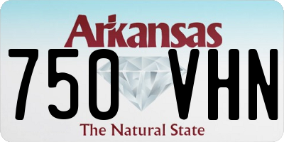 AR license plate 750VHN