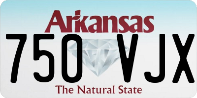 AR license plate 750VJX