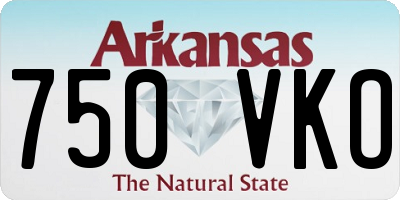 AR license plate 750VKO