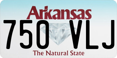 AR license plate 750VLJ