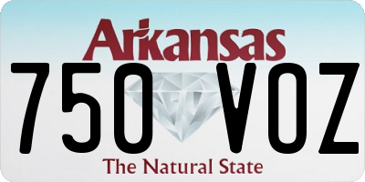 AR license plate 750VOZ