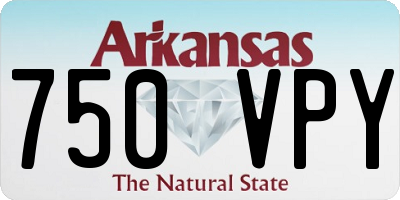 AR license plate 750VPY