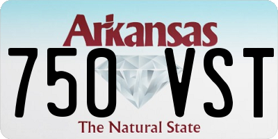 AR license plate 750VST