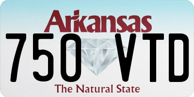 AR license plate 750VTD