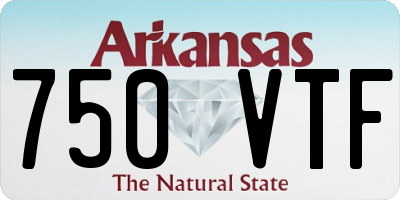 AR license plate 750VTF