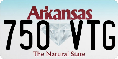 AR license plate 750VTG