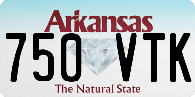 AR license plate 750VTK