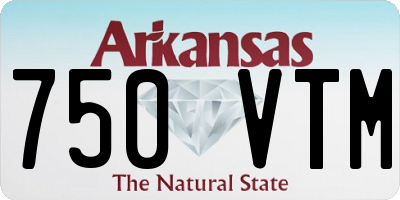 AR license plate 750VTM