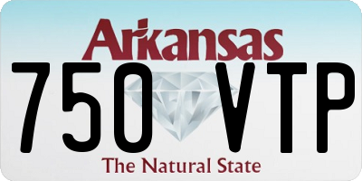 AR license plate 750VTP