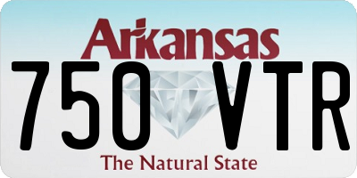 AR license plate 750VTR