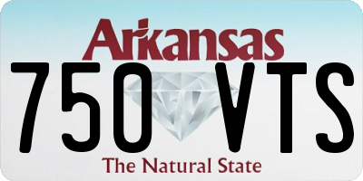 AR license plate 750VTS