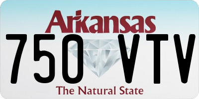 AR license plate 750VTV