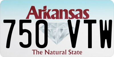 AR license plate 750VTW