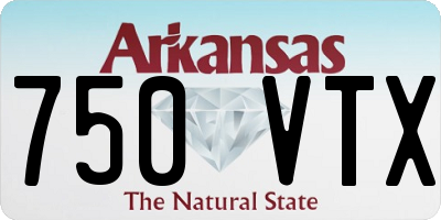 AR license plate 750VTX