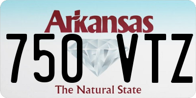 AR license plate 750VTZ