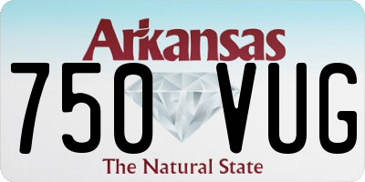 AR license plate 750VUG