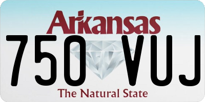 AR license plate 750VUJ