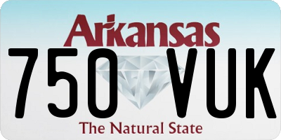 AR license plate 750VUK