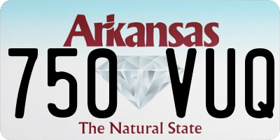 AR license plate 750VUQ