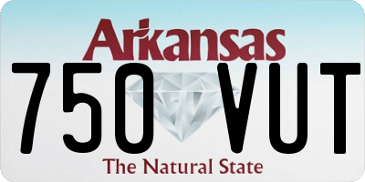 AR license plate 750VUT